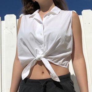 white button up